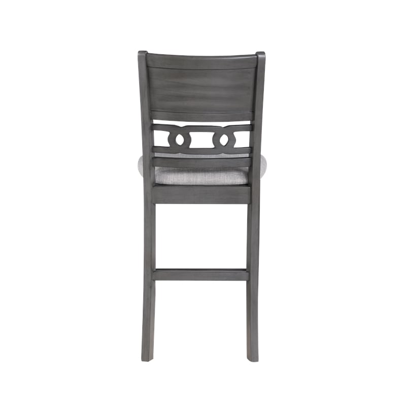 New Classic Furniture Gia Solid Wood Counter Chair in Gray (Set of 4)