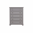New Classic Furniture Jamestown Wood 5-Drawers Bedroom Chest in Gray