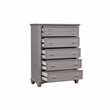 New Classic Furniture Jamestown Wood 5-Drawers Bedroom Chest in Gray