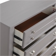 New Classic Furniture Jamestown Wood 5-Drawers Bedroom Chest in Gray