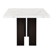 New Classic Furniture Faust 5-Piece Solid Wood Dining Table Set in Gray