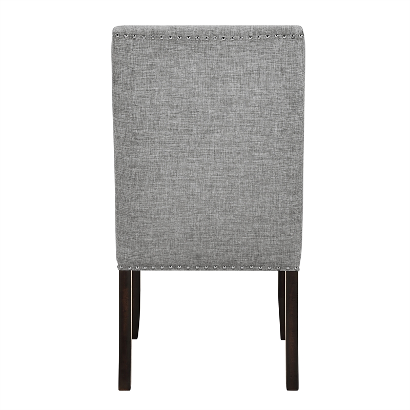 New Classic Furniture Faust 5-Piece Solid Wood Dining Table Set in Gray