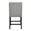 New Classic Furniture Faust 5-Piece Wood Counter Table Set with 4 Chairs in Gray