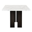 New Classic Furniture Faust 5-Piece Wood Counter Table Set with 4 Chairs in Gray