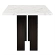 New Classic Furniture Faust 5-Piece Wood Counter Table Set with 4 Chairs in Gray