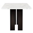 New Classic Furniture Faust 7-Piece Wood Counter Table Set with 6 Chairs in Gray