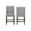 New Classic Furniture Faust 7-Piece Wood Counter Table Set with 6 Chairs in Gray