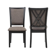 New Classic Furniture Potomac 5-Piece Round Solid Wood Dining Set in Brown/Black