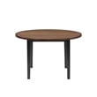New Classic Furniture Potomac 5-Piece Round Solid Wood Dining Set in Brown/Black