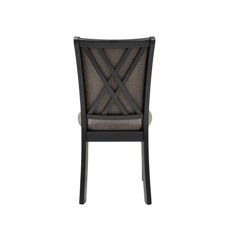 New Classic Furniture Potomac 5-Piece Rectangle Wood Dining Set in Brown/Black