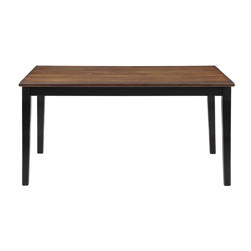New Classic Furniture Potomac 5-Piece Rectangle Wood Dining Set in Brown/Black