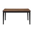 New Classic Furniture Potomac 5-Piece Rectangle Wood Dining Set in Brown/Black