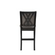New Classic Furniture Potomac 5-Piece Solid Wood Counter Dining Set Brown/Black