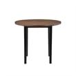 New Classic Furniture Potomac 5-Piece Solid Wood Counter Dining Set Brown/Black