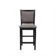 New Classic Furniture Potomac 5-Piece Solid Wood Counter Dining Set Brown/Black