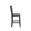 New Classic Furniture Potomac 5-Piece Solid Wood Counter Dining Set Brown/Black