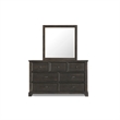 New Classic Furniture Stafford County Solid Wood 7-Drawer Dresser in Walnut