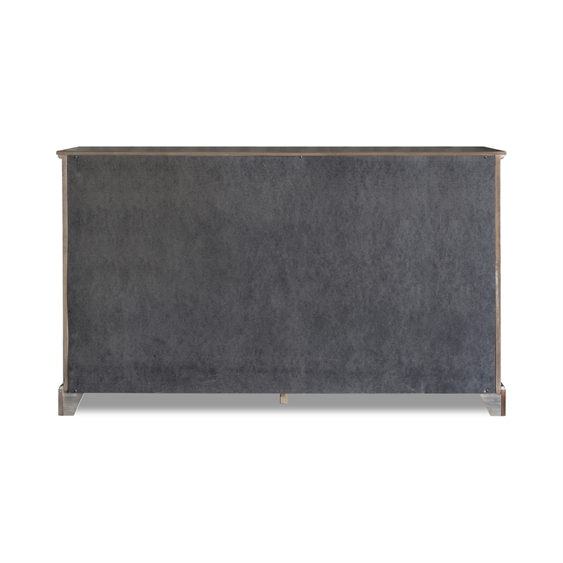 New Classic Furniture Stafford County Solid Wood 7-Drawer Dresser in Walnut