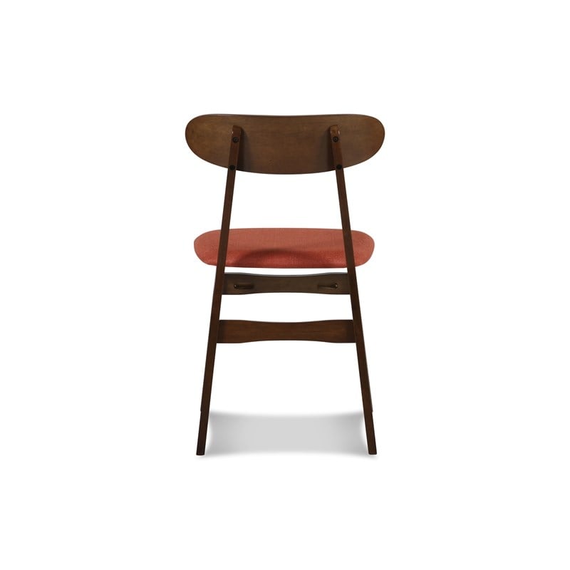 New Classic Furniture Morocco Wood Dining Chair in Orange (Set of 4)