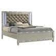 New Classic Furniture Radiance Solid Wood King Bed in Silver