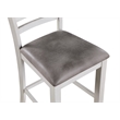 New Classic Furniture Richland 5-Piece Solid Wood Counter Table Set -White/Brown