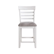 New Classic Furniture Richland 5-Piece Solid Wood Counter Table Set -White/Brown