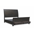 New Classic Furniture Stafford County Solid Wood King Storage Bed in Walnut