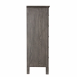 New Classic Furniture Lisbon Solid Wood 5-Drawers Bedroom Chest in Gray