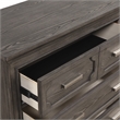 New Classic Furniture Lisbon Solid Wood 5-Drawers Bedroom Chest in Gray