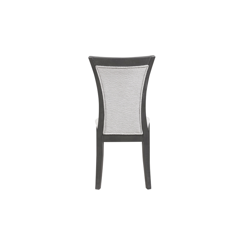 New Classic Furniture Flair Polyester Fabric Dining Chair in Gray (Set of 2)
