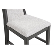 New Classic Furniture Flair Polyester Fabric Dining Chair in Gray (Set of 2)