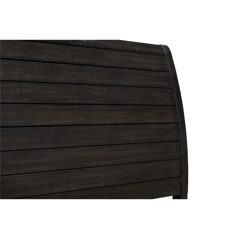 New Classic Furniture Stafford County Solid Wood Cal King Storage Bed in Walnut