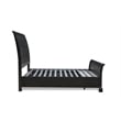 New Classic Furniture Stafford County Solid Wood Queen Storage Bed in Walnut