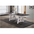 New Classic Furniture Maisie Solid Wood Rectangular Dining Table in Brown