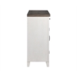 New Classic Furniture Richland Solid Wood Buffet & Sideboard in White/Brown