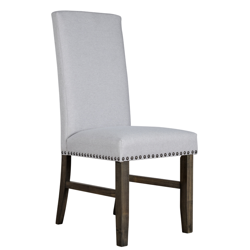 New Classic Furniture Julius Solid Wood Dining Chair in Walnut (Set of 2)