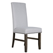 New Classic Furniture Julius Solid Wood Dining Chair in Walnut (Set of 2)