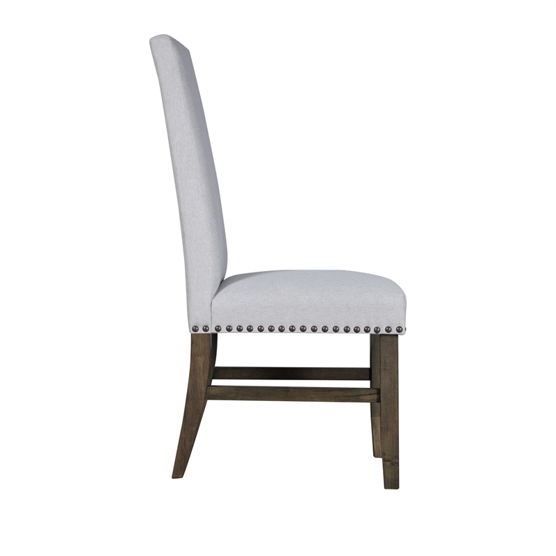 New Classic Furniture Julius Solid Wood Dining Chair in Walnut (Set of 2)