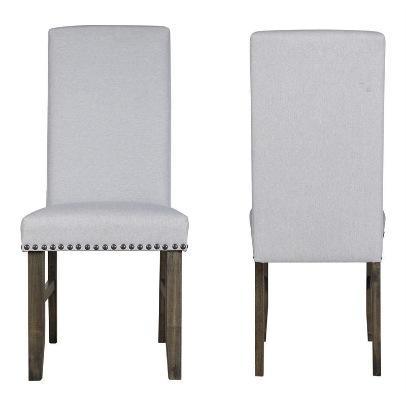 New Classic Furniture Julius Solid Wood Dining Chair in Walnut (Set of 2)