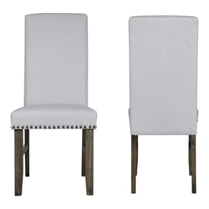 New Classic Furniture Julius Solid Wood Dining Chair in Walnut (Set of 2)