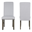 New Classic Furniture Julius Solid Wood Dining Chair in Walnut (Set of 2)