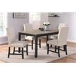 New Classic Furniture Daphne 5-Piece Solid Wood Dining Set in Natural