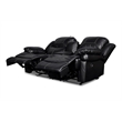 New Classic Furniture Flynn 2-Piece Polyester Manual Sofa & Loveseat Set - Black