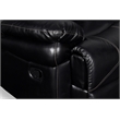 New Classic Furniture Flynn 2-Piece Polyester Manual Sofa & Loveseat Set - Black