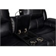 New Classic Furniture Flynn 2-Piece Polyester Manual Sofa & Loveseat Set - Black