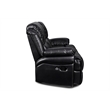 New Classic Furniture Flynn 2-Piece Polyester Manual Sofa & Loveseat Set - Black