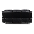 New Classic Furniture Flynn 2-Piece Polyester Manual Sofa & Loveseat Set - Black