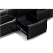 New Classic Furniture Flynn 2-Piece Polyester Manual Sofa & Loveseat Set - Black