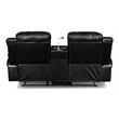 New Classic Furniture Flynn 2-Piece Polyester Manual Sofa & Loveseat Set - Black