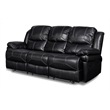 New Classic Furniture Flynn 2-Piece Polyester Manual Sofa & Loveseat Set - Black